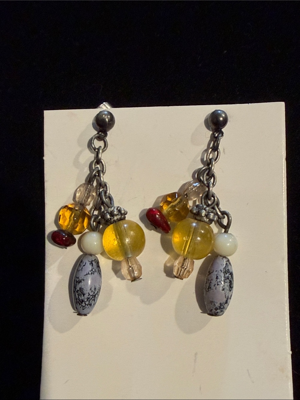 Premier Designs Multicolor Bead Dangle Earrings